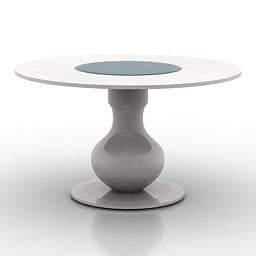 Classic Round Shape Table 3d model
