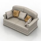 Кожаный диван Loveseat бежевого цвета
