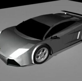 Lamborghini Gallardo Lowpoly 3д модель автомобиля