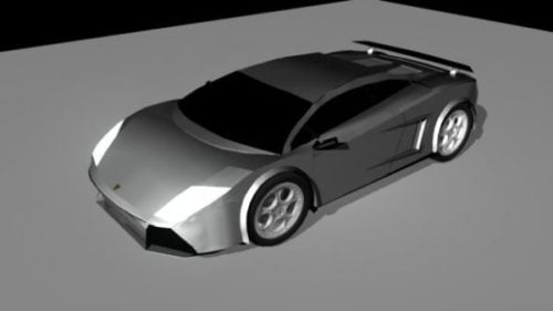 Lamborghini Gallardo Lowpoly Car Free 3d Model Ma Mb Obj
