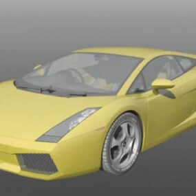 Model 3d Kendaraan Lamborghini Gallardo Super Car