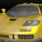 Żółty samochód F1 Mclaren