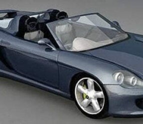 परिवर्तनीय पोर्श कैरेरा जीटी कार 3डी मॉडल