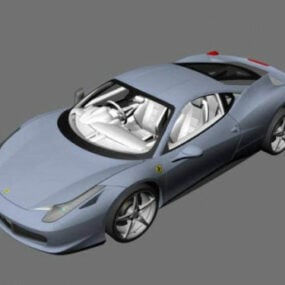 Araba Ferrari 458 Italia Tasarımı 3D model
