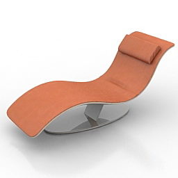 Outdoor Lounge Chaise Design 3d model