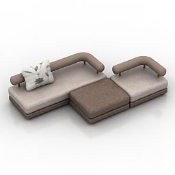 Sofa Module Design 3d model
