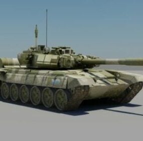 Mô hình ngụy trang xe tăng T-90a 3d