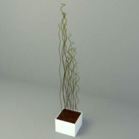 盆栽ポット装飾3Dモデル