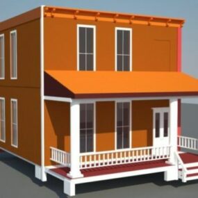 1700s Vintage House 3d model