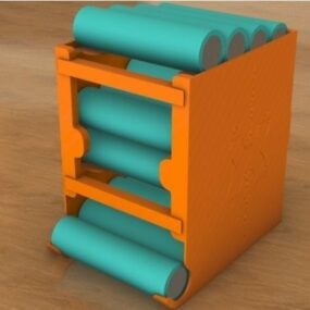 Battery Different Size Pack 3d model