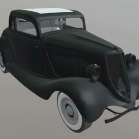 דגם תלת מימד של מכונית וינטג' משנת 1934
