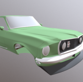 Mô hình xe Mustang 1969 3d