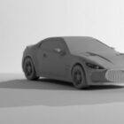 Lowpoly Car Maserati Gt 2014