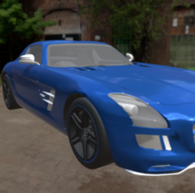 मर्सिडीज-बेंज एसएलएस एएमजी कार 2014 3डी मॉडल