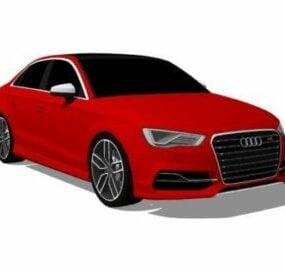 Audi S3 Berline Voiture 2015 modèle 3D