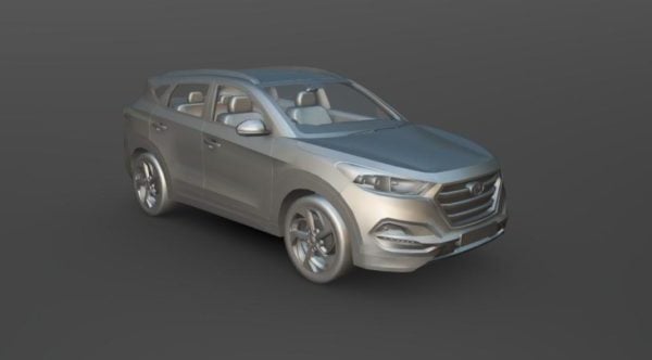  Modelo 3D sin coche Hyundai Tucson