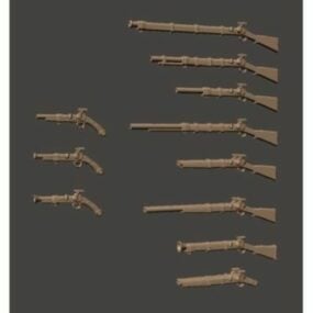 Weapon Guns Collection 3d model