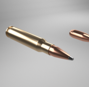 Weapon 308 Bullet 3d model