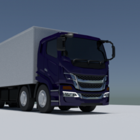 Véhicule Box Truck modèle 3D