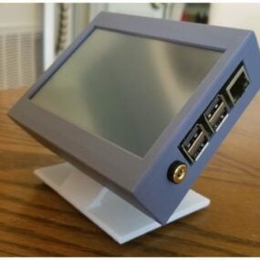 نموذج Waveshare Lcd Raspberry Pi Stand ثلاثي الأبعاد قابل للطباعة