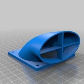 Ventilateur industriel animé modèle 3D