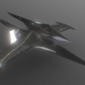 Tausend Flügel Raumschiff 3D-Modell
