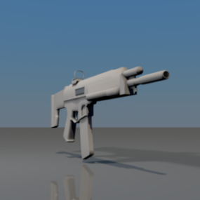 4D model pušky M1a3