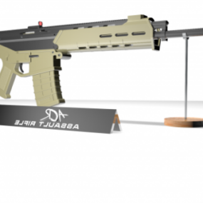 Western Sniper Rifle Gun 3d model