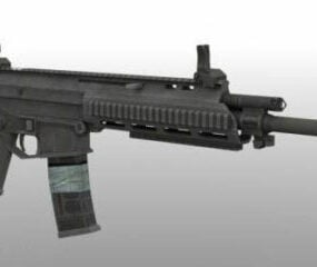 Weapon Acw-r Gun 3d model