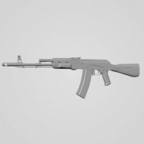 Geschütz Ak-47 Details 3D-Modell