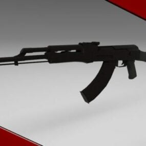 Broń armii Ak74 Model 3D