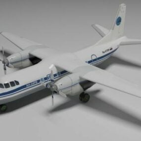 An24 Airplane 3d-modell
