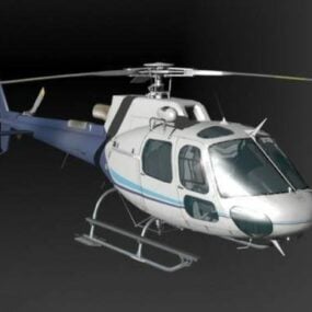 Western As350b Helicopter 3d model