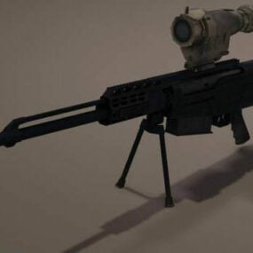 As50 Sniper Rifle Gun 3D-model