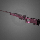 Arma de camuflaje rosa