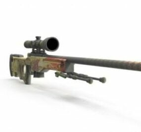 Awp Dragon Sniper Gun 3d model