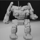 Aws Battletech Robot-personagebeeldhouwwerk
