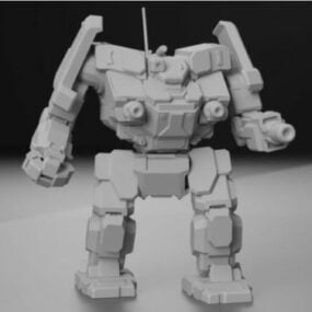 Aws Battletech Robot Character Sculpt 3d-modell