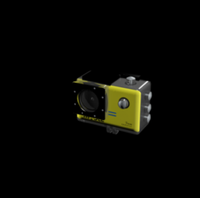 Modelo 3D do dispositivo de câmera de ação Sjcam