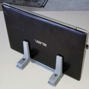 एडजस्टेबल वर्टिकल लैपटॉप स्टैंड प्रिंट करने योग्य 3डी मॉडल