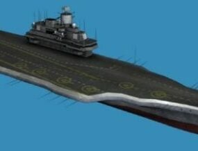 Model 3d Kapal Induk Rusia Laksamana Kuznetsov
