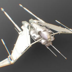 Model 3D statku kosmicznego Aerodyne Aircraft
