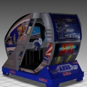 After Burner Sitdown Arcade Game Machine 3d-model