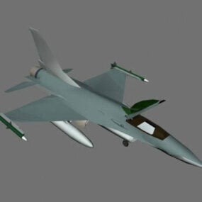 Aircrafte F16 Fin 3d model