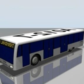 Mô hình 3d xe buýt sân bay