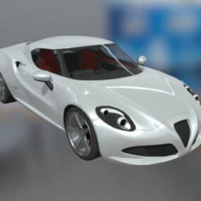 Alfa Romeo 4c Auto 3D-Modell