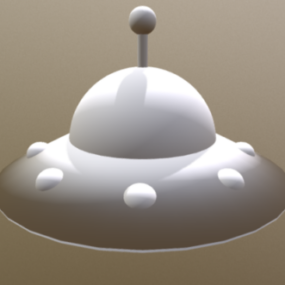 Buitenaards Cartoon Ufo 3D-model
