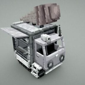 Ice Cream Truck Vehicle 3d-modell