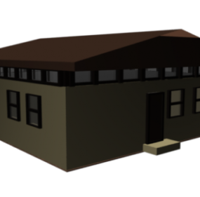 Shop House Building 3d model