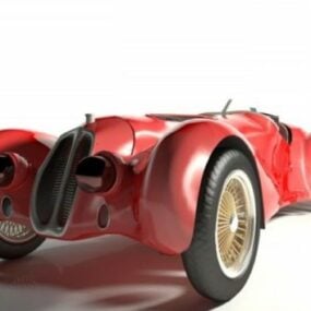अल्फ़ा रोमियो 1937 क्लासिक कार 3डी मॉडल